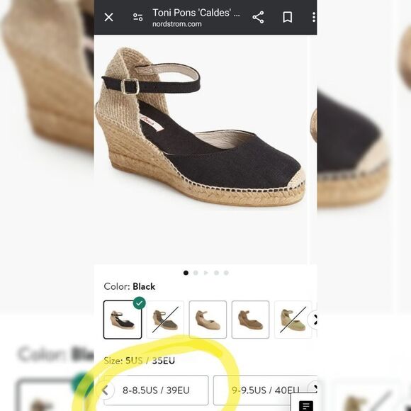 Toni Pons Caldes Red Linen Wedge Sandal Size 8 - Picture 11 of 11